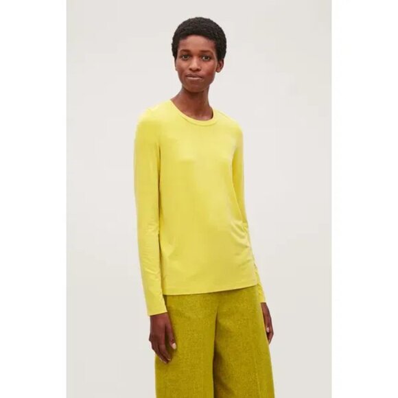 COS Slim Fit Long Sleeve Tee, Size Small - Picture 1 of 6